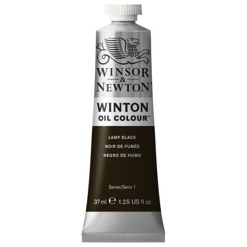 Winsor & Newton Winton Oil Colour Tube, 37ml, Lamp Black Color: Lamp Black Model: 1414337 Office Supply Product Store