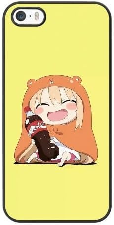 Grouden R Create and Design Phone Case, himouto umaru chan Cell Phone Case for iPhone 5 5S SE Black + Tempered Glass Screen Protector (Free) LPC-8034303