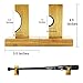 Baseball Bat Display Wall Mount Horizontal, Handmade Solid Bamboo Wood with Felt Liner and Hidden Screws Bat Wall Mount(Bamboo Wood)