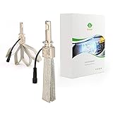 Arastar Led Headlight Bulbs H1 CSP 48W Fanless Cool White 6000LM 6500K IP65 Waterproof Headlight Conversion Kit