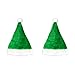 Windy City Novelties Santa Claus Plush Hat 2 Pack for Christmas Parties, Caroling, Gatherings & Party Favors - Green
