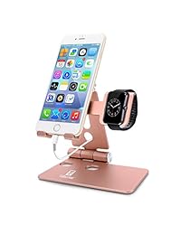 ToBeoneer Soporte de teléfono móvil ajustable, soporte de iPhone multiángulo, soporte de base para interruptor Samsung iPad iPad X 8 7 6 6s Plus carga, accesorios de escritorio para todos los smartphones Android
