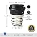 Fubago Disposable Coffee Cups With Lids - 12 oz To Go Coffee Cup (100 Pack) - Double Walled Travel Cups For Hot and Cold Drinks - No Leaks - Insulated Ripple Cups Protect Hands - No Sleeves Needed