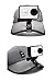 TELESIN 360 Rotation Backpack Camera Clip On Clamp Mount for GoPro Hero 9,Hero 8/7/6/5 Osmo Action, Insta 360 Camera (Hat Clip)