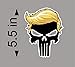BSG Trump Punisher Hair Window Decal Bumper Sticker Funny pro USA NRA 2A