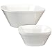 Avant Plastic Snack and Serving Bowls | set of 6 White