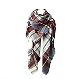 Spring Fever Stylish Warm Blanket Scarf Gorgeous Wrap Shawl G Fuchsia