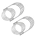 Silver Stainless Steel mason jar hanger, mason jar hooks, Wire Handles (Handle-Ease) for Mason, Ball, Canning Jars (8 Pcs, Regular Mouth)