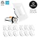 PARMIDA 4 inch Dimmable LED Square Recessed Retrofit Lighting, Easy Downlight Installation, 9W (65W Eqv.), 600lm, Ceiling Can Lights, Energy Star & UL-Listed, 5 Year Warranty, 5000K - 12 Pack