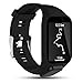 Feskio Accessory Replacement Soft Silicone Gel Watch Band Wristband Strap Sport Bracelet for Tomtom Runner 2 / Runner 3 / Spark 3 / Adventurer/Golfer 2 Sports GPS Running Smartwatch (One Size)