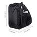 Fafada Three Thicken layers Waterproof Nylon Roller Skate Bag Ice Skating Shoes Bag(Black)