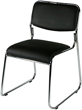 Amazon 6脚セット ミーティングチェア 会議イス 会議椅子 スタッキングチェア パイプチェア ブラック 114 6set Bk ミーティングチェア 文房具 オフィス用品