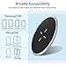 VANMASS Wireless Charger, Zinc Alloy,Rapid Cooling, Fast Wireless Charging Pad, 10W Qi Wireless Charger Compatible with Xs Max/Xs/Xr/X/8/8 Plus, Galaxy S7/S8/S9/S10, 5W for Qi-Enabled Phones (Black)