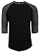 NE PEOPLE 3/4 Sleeve Baseball Tshirt Raglan Jersey Shirt