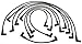 ACDelco Professional 9628M Spark Plug Wire Set, Black