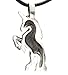 Trilogy Jewelry Pewter Mystical Unicorn Pendant on Leather Necklace