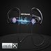 Holigoo Bluetooth Headphones Wireless Earbuds 4.1 Sports Sweatproof Earphones, Premium Sound with Bass Noise Reducing, AptX Pure Sound, Secure Fit Bluetooth Headset for Running, Workout and Gym(Black)
