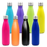 GABOSS 17oz Double Wall Vacuum Insulated Stainless Steel Water Bottle Perfect for Outdoor Sports Camping Hiking Cycling, with a Cleaning Brush for Free Gift