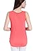SUIEK Maternity Nursing Shirt Breastfeeding Tank Tops (Medium, Coral)