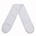 LIUMANG 8 Pack Spa Facial Headband Whaline Head Wrap Terry Cloth Headband Stretch Towel with Magic Tape for Bath, Makeup and Sport (White)