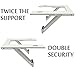 Qualward Window Air Conditioner Brackets AC Support Bracket for 5000 to 12000 BTU Small A/C Units, Heavy Duty with 2 Arms, Up to 105 lbs