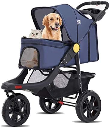 注目の福袋 犬用カート 3つのゴム車輪 と犬のベビーカーの高いベビーカー最大負荷容量の25キロ 犬 猫のために収納スペース付き折り畳み式旅行のキャリアについて 原価割れ