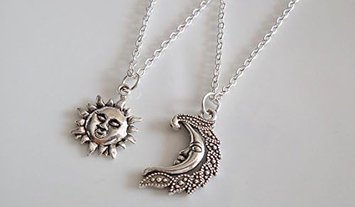splendid merchandiseSet of 2 Necklaces, Sun and Moon Necklaces, His Hers, Couples Necklace, Best Friend Necklace, Boyfriend Girlfriend Gift, Valentine Gift