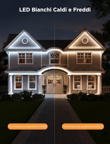Govee 10M LED Strip Lights for Outdoor, Smart Lights for Outdoor, Works with Alexa and Google Assistant, IP65 Waterproof, RGBIC Outdoor Patio Lights, Party Decorations