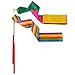 eBoot Dance Ribbons Streamers Rhythmic Gymnastic Ribbon Wands Rods for Children Art Dances, Baton Twirling, 2 Pieces
