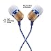 House of Marley Smile Jamaica Wired Noise Isolating Headphones with Microphone (Denim)