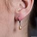 KEZEF Sterling Silver Leverback Pearl Earrings for Women, Handpicked 7-8mm Freshwater Cultured Pink Pearls