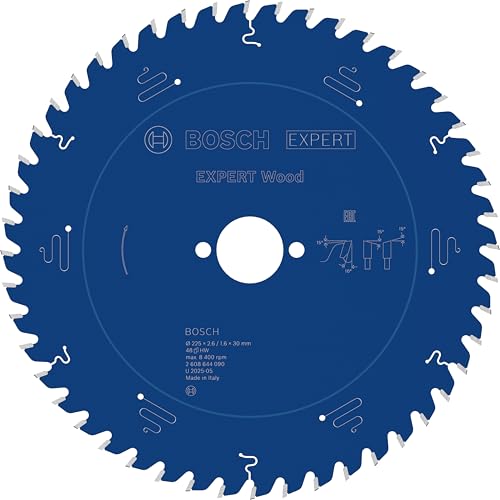 Bosch Accessories 2608644090 EXWOT 48 Tooth Top Precision Circular Saw Blade, 0 V, Blue