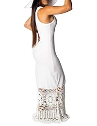 ZerMom - Vestido de tirantes sexy y casual para mujer, cuello redondo, sin mangas