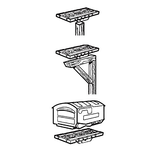 3 Gibraltar+Mailboxes+Rust+Proof+Post+Mount+GMB515B01