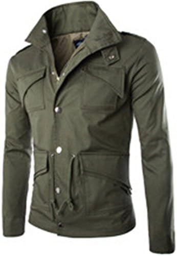 WainLiunkein 2016 winter British Style Trench Coat Men Zipper Men's Jackets Brand Outdoors Overcoat Black Mens Jacket Army GreenXXL