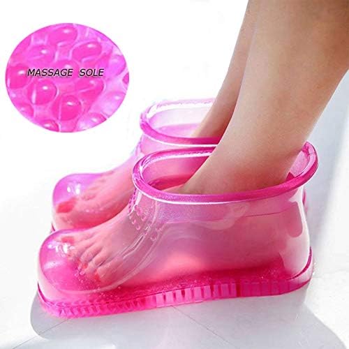 High Quality 1pcs Foot Bath Massage Boots Household Relaxation Slipper Shoes Feet Care Hot Compress Foot Soak Theorapy Massage Acupoint Sole by PPH3 Shine (Pink, EUR 45 Below)