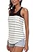 La Volupte Women's Summer Casual Color Block Striped Loose Fit Cami Tank Tops