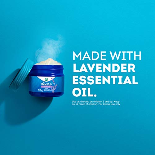 Vicks VapoRub Lavender Scented Chest Rub Ointment for Relief from Cough