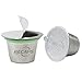 RECAPS Stainless Steel Refillable Coffee Pods Reusable Pods Compatible with Nespresso Original Line Machines But NOT All (3 Pods + 120 Lids)