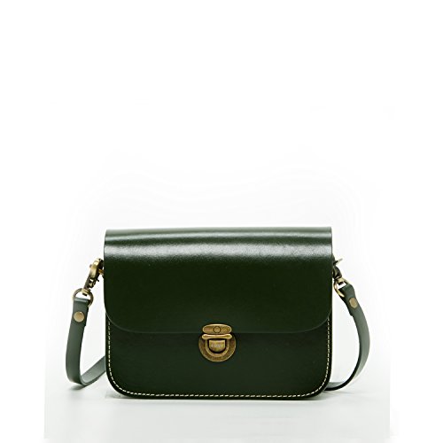 green leather handbags