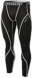 TM-YUP33-KLG_Large Tesla Men's Thermal Wintergear Compression Baselayer Pants Leggings Tights YUP33