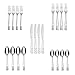 Lorena ROALD Silverware Set - 20pcs Dinner Flatware with Fork, Knife and Spoon