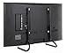 FITUEYES Universal Swivel TV Stand for 27-55 inch LCD LED TVs Height Adjustable TV Base with Tempered Glass Security Wire VESA 400x400mm TT103702GB