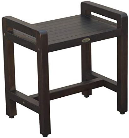 teak shower bench with arms