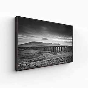 Canvas Wall Art for Living Room, Bedroom Monochrome Landscape Framed Canvas Prints for Home Decoration Ready to Hang - 16x24 inches
