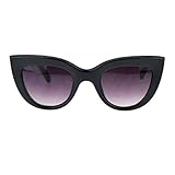 Womens Thick Plastic Frame Retro Vintage Style Cat Eye Sunglasses