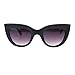 Womens Thick Plastic Frame Retro Vintage Style Cat Eye Sunglasses