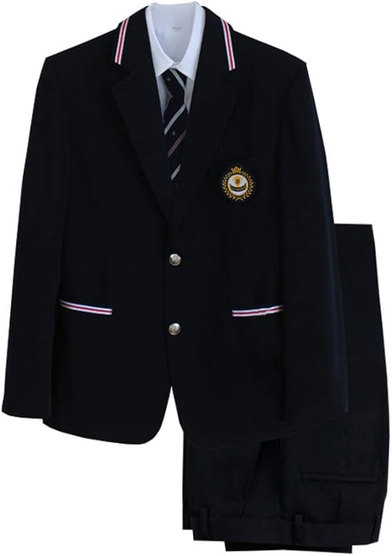 Amazon Co Jp 卒業式 正統派ガールズ スカートスーツ 女の子男の子 ジュニア フォーマル スーツ入学式 中学 私服 高校 制服 ニットカーディガン シャツ スカート ネクタイ パッジ 男性女性 受験 面接 卒服 制服カーデ スーツ 服 ファッション小物