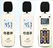 Decibel Meter Sound Meter 30-130 dB Noise Meter Max/Min/Data Hold Sound Level Reader LCD Display and Backlight Digital Sound Level Meter Flashlight Audio Noise Volume Measuring Monitoring Instrument