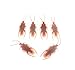 Bilipala Fake Cockroach Novelty Roaches Bugs Realistic Insects, Pack of 50
